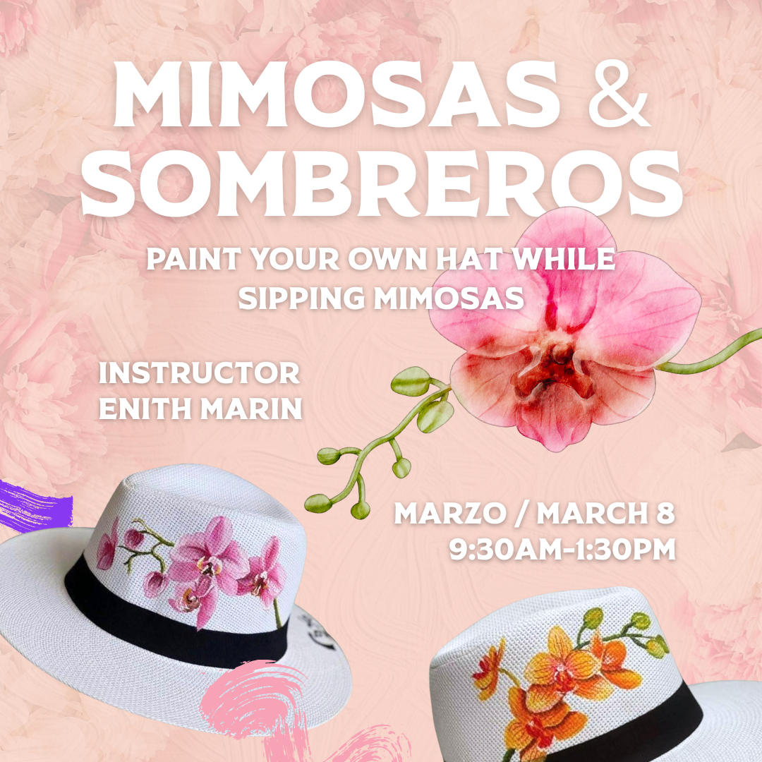 Mimosas & Sombreros: Sip, paint & style your own hat - logo